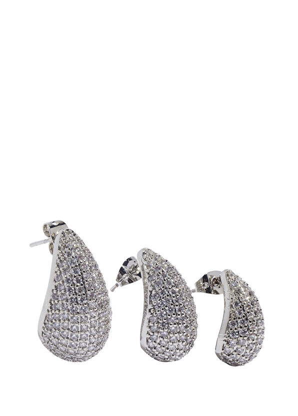 Beymen Club Zircon Stone Women's Earrings - 2