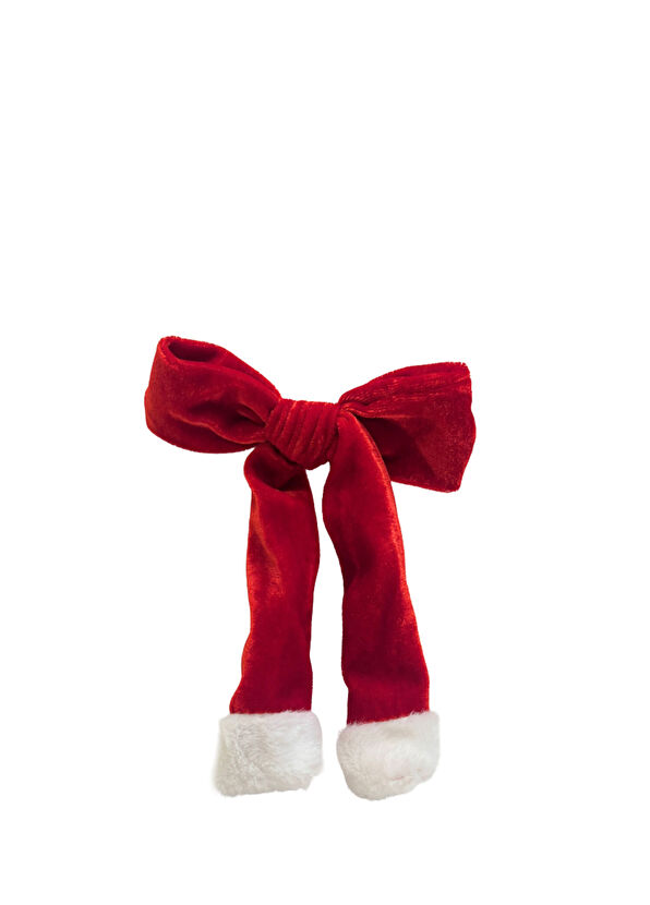 Mini & Kids Christmas Velvet Bow Girl Clip Clasp - 1