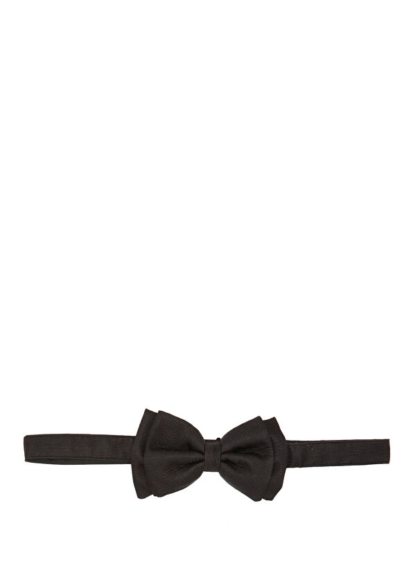 Isaia Siyah İpek Papyon - 1