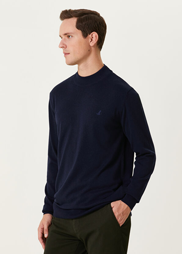 Beymen Club Lacivert Yarım Balıkçı Yaka Kazak - 2