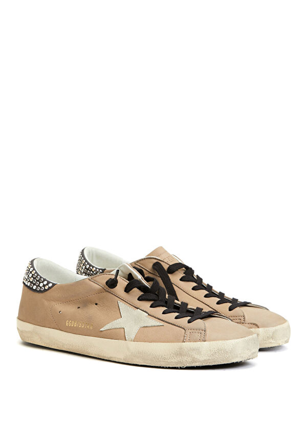 Golden Goose Super-Star Koyu Gri Erkek Deri Sneaker - 2