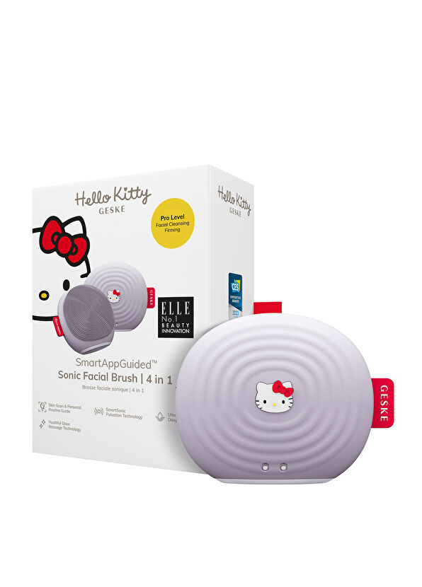 Geske Sonic Facial Brush Mor 4'ü 1 Arada Yüz Fırçası Cilt Temizleme Cihazı - 2