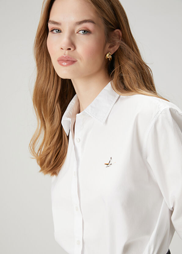 Beymen Club Off-White Oxford Shirt - 2