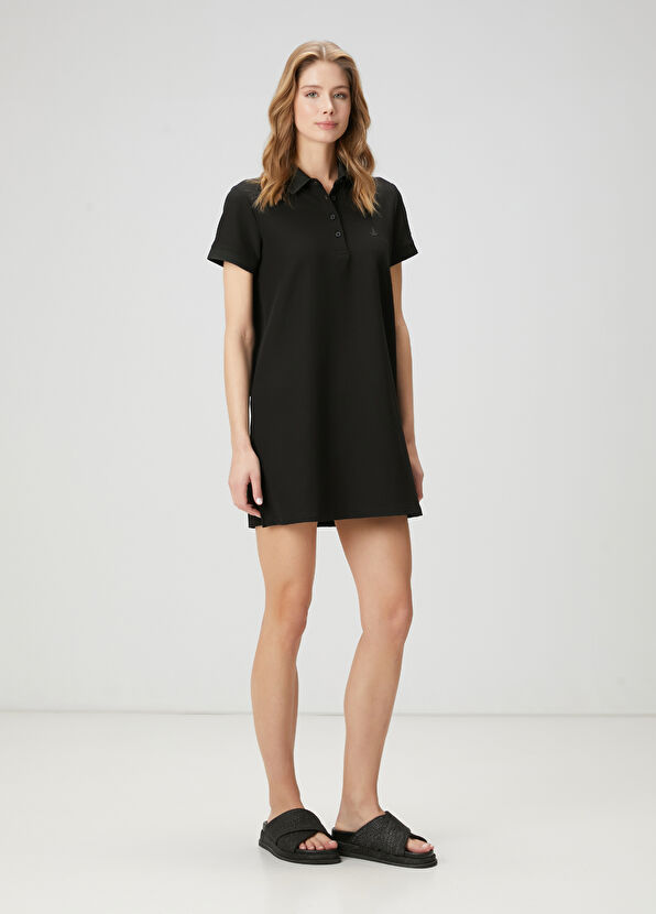 Beymen Club Black Polo Neck Mini Dress - 4