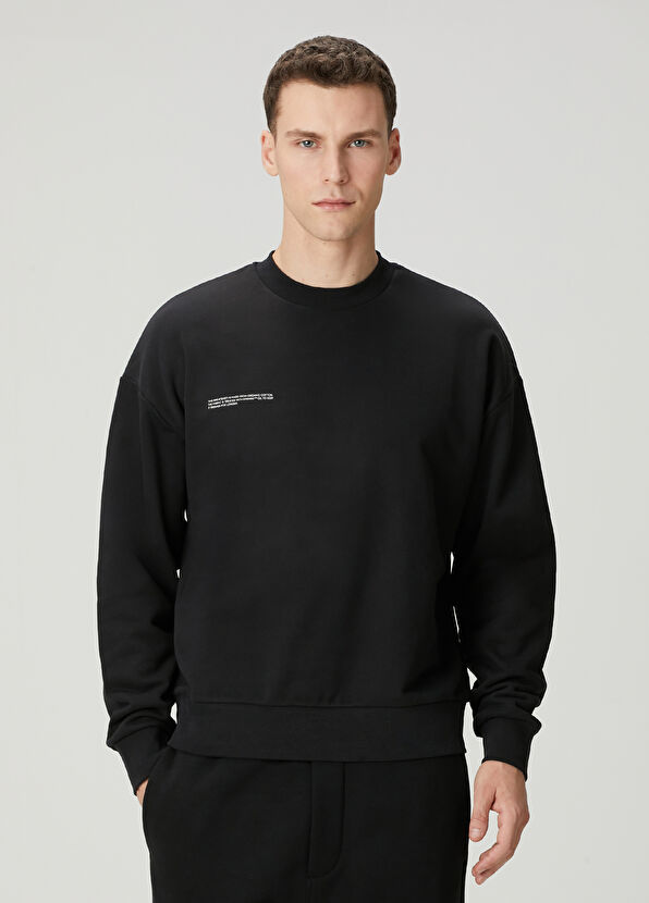 Pangaia Black Organic Cotton Sweatshirt - 1