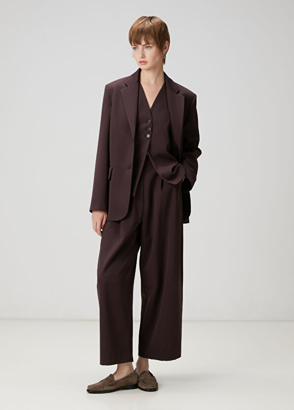 Beymen Club Plum Pleated Pants - 1