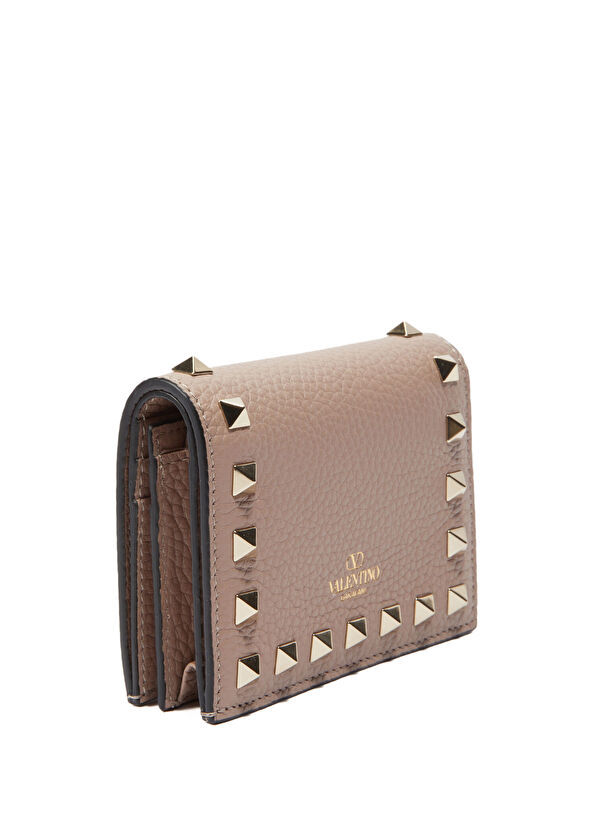 Rockstud Pudra Kadın Deri Cüzdan - Görsel 3