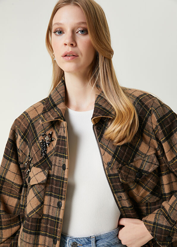 Beymen Club Camel Ekoseli Dış Gömlek - 2