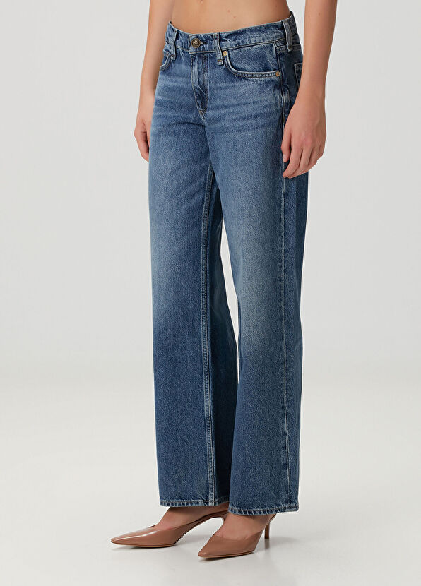 Rag&Bone Saige Relaxed Straight Blue Jeans - 2