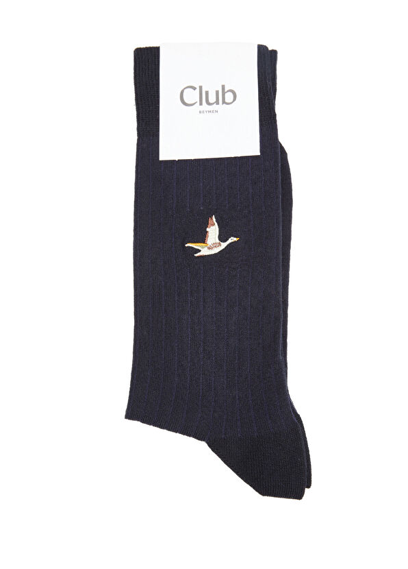 Beymen Club Navy Blue Thin Cotton Socks - 1
