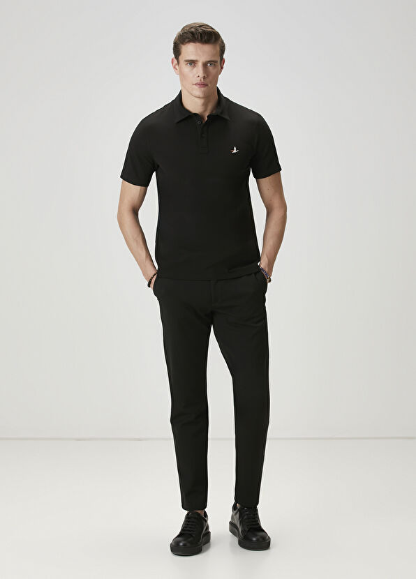 Beymen Club Comfort Fit Siyah Polo Yaka T-shirt - 3