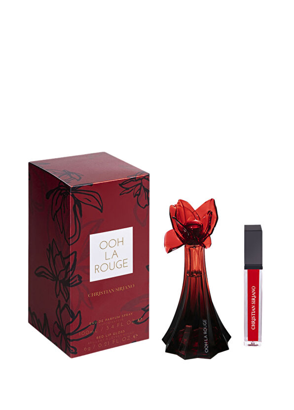 Christian Siriano Ooh La Rouge EDP 100 ml+ Lip Gloss Kadın Parfüm Seti - 1