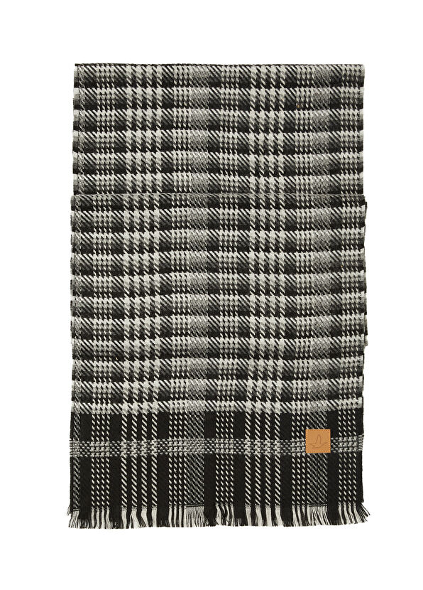 Beymen Club Black Grey Patterned Men's Scarf - 1