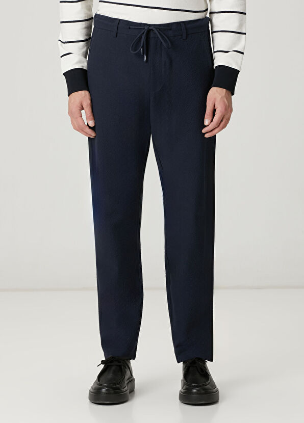 Beymen Club Lacivert Gofreli Pantolon - 2