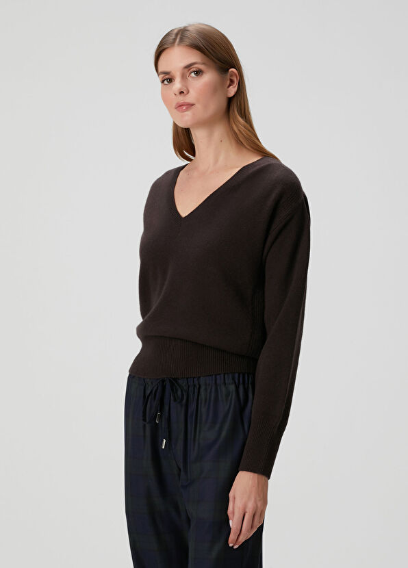 Sa Su Phi Brown Wool Sweater - 1