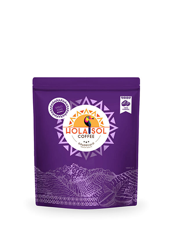 Hola Sol Left Dolce Black Whole Bean Coffee 1000 Gr - 1