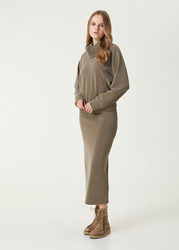 Beymen Club Haki Dökümlü Yaka Sweatshirt - 3