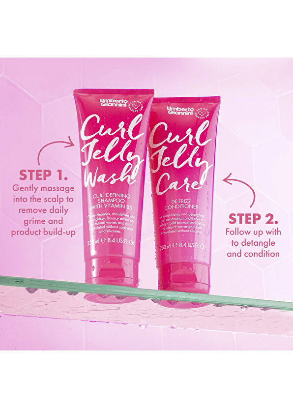 Umberto Giannini Curl Jelly Bukle Belirginleştirici Şampuan ve Saç Kremi 2'li Saç Bakım Seti - 2