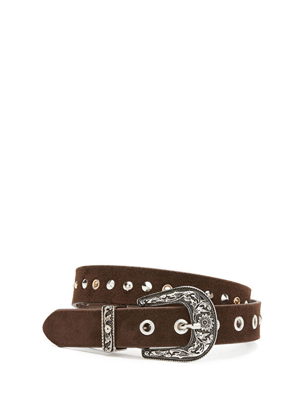 Beymen Club Kahverengi Western Süet Kemer - 1