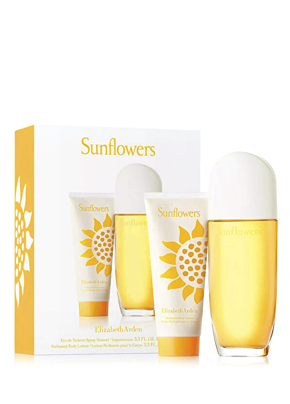 Elizabeth Arden Sunflowers EDT 100 ml Spray + Body Lotion 100 ml Women's Perfume Set - 1
