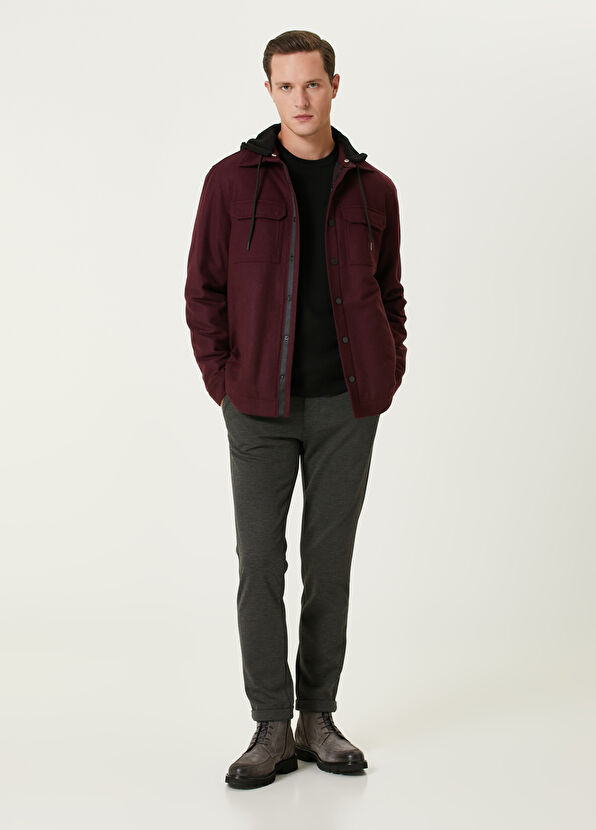 Beymen Club Siyah Yün Basic Kazak - 3