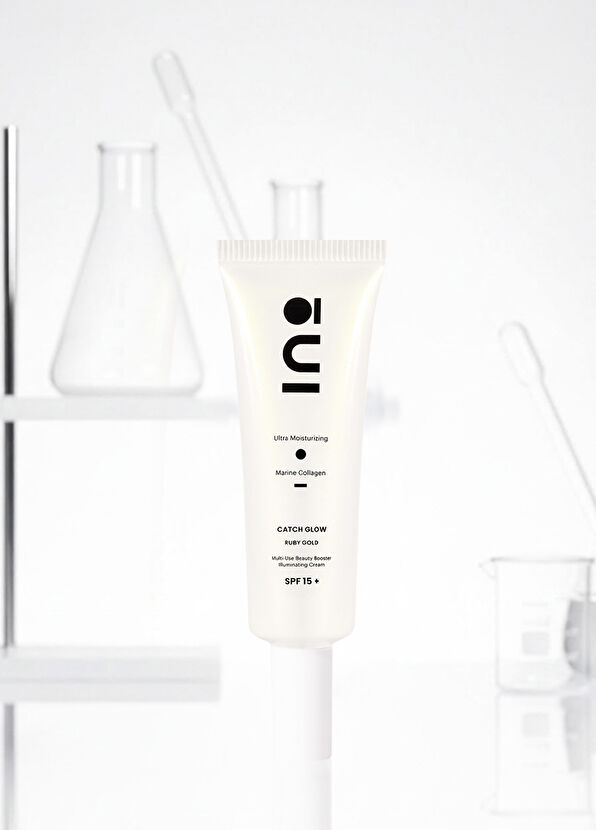 INO Beauty Ruby Gold SPF15 Işıltılı Nemlendirici Makyaj Bazı ve Yüz Kremi 50 ml  - 3