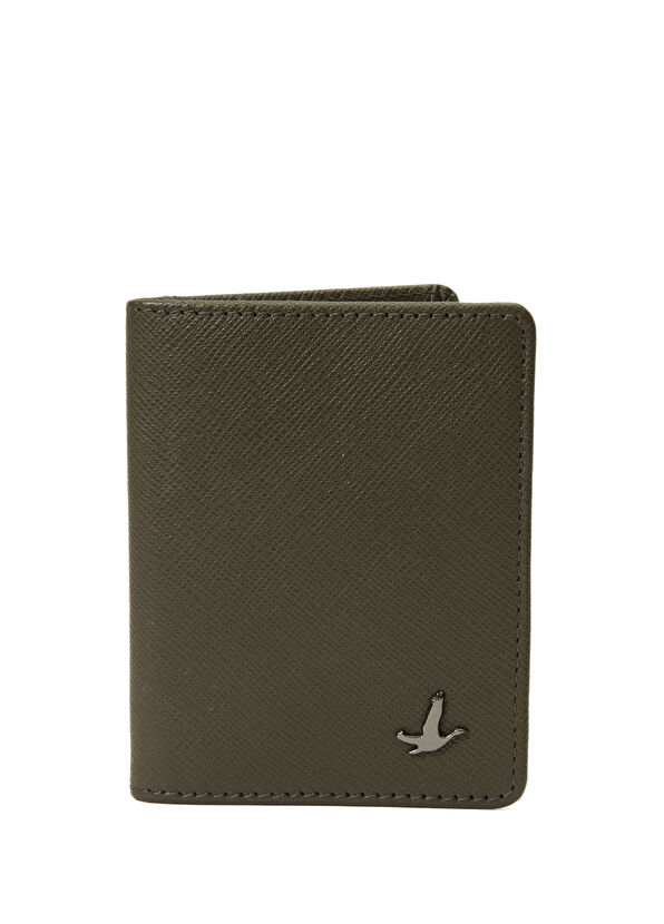 Beymen Club Haki Dokulu Erkek Deri Kartlık - 1