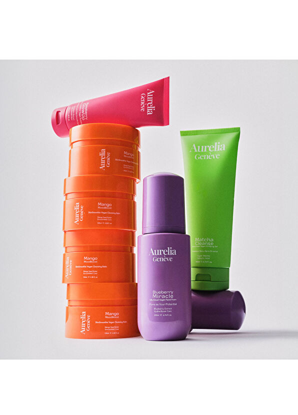 Aurelia Genève Raspberry Glowup Instant Lushglow Vegan Exfoliator - 4