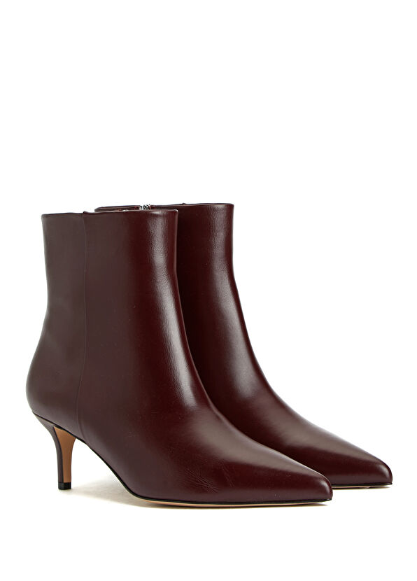 Beymen Club Burgundy Women's Leather Boots - 2