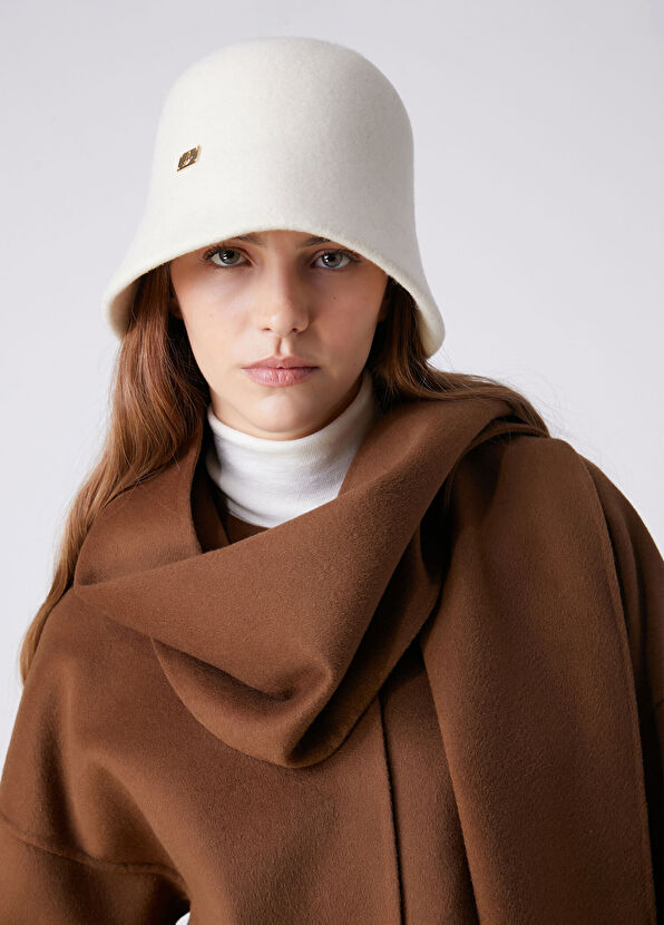 Beymen Club Ecru Women's Wool Bucket Hat - 2