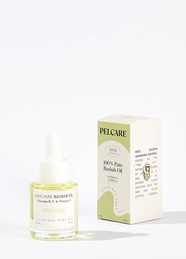 Pelcare 100% Pure Baobab Hassas Ciltler İçin Nemlendirici Cilt Bakım Yağı 20 ml - 2
