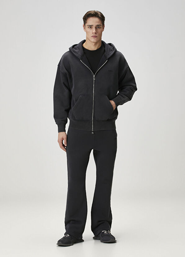 Purple Brand Siyah Kapüşonlu Sweatshirt - 2