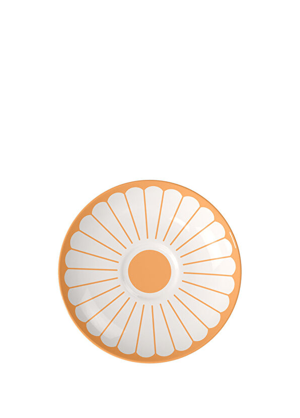 Villeroy & Boch Fleur Soleil Turuncu Porselen Kahve ve Çay Fincan Tabağı - 1