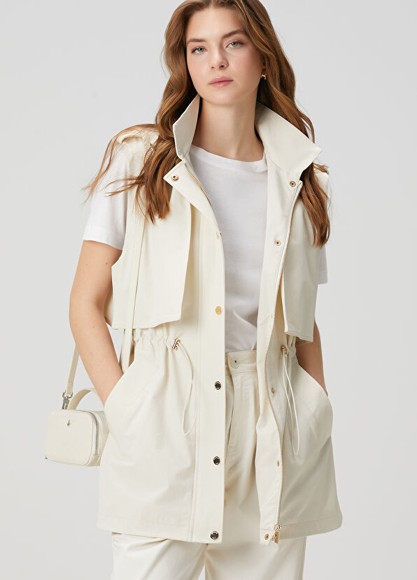 Beymen Club Ecru Hooded Vest - 3