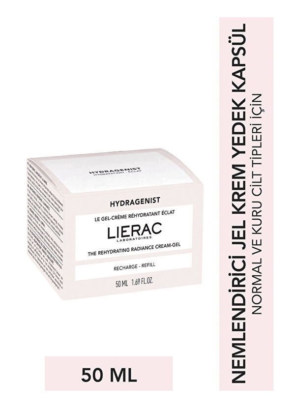 Lierac Hydragenist Rehydrating Moisturizing Radiant Relaxing Gel Face Cream Refill Capsule 50 ml - 2