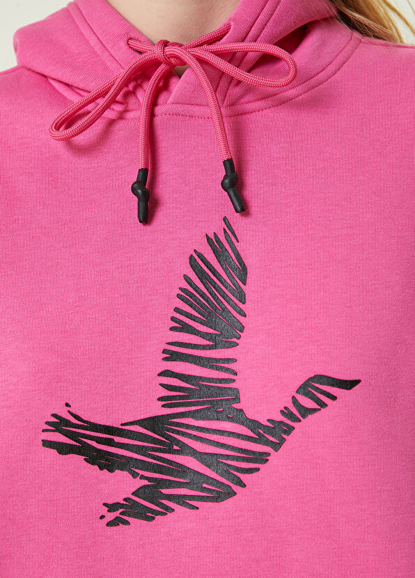 Beymen Club Pembe Kapüşonlu Logolu Sweatshirt - 4