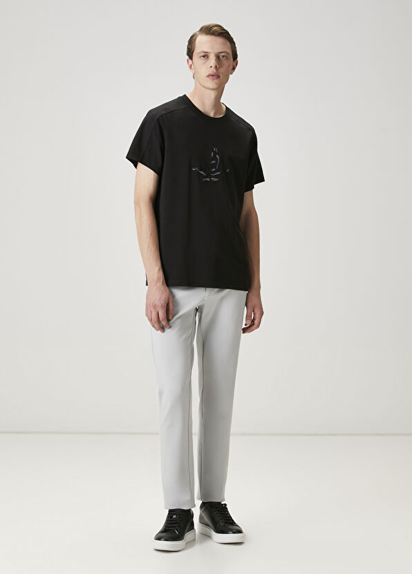 Beymen Club Siyah Logo Baskılı Oversize T-shirt - 2