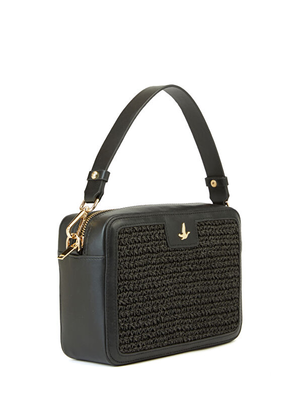 Beymen Club Black Womens Straw Bag - 2