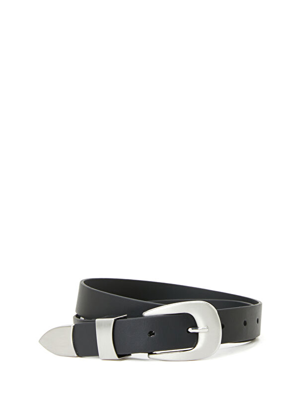 Beymen Club Siyah Kadın Deri Kemer - 1