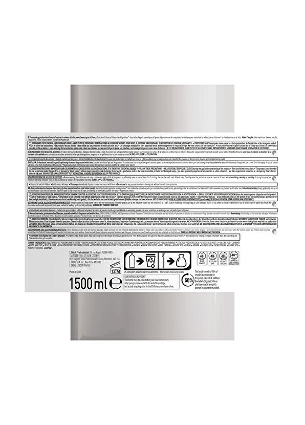 Loreal Professionnel Serie Expert Silver Mor Şampuan 1500 ml - 4