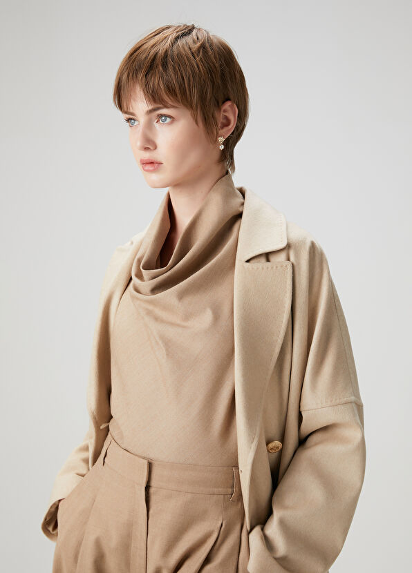 Beymen Club Bej Kruvaze Palto - 2