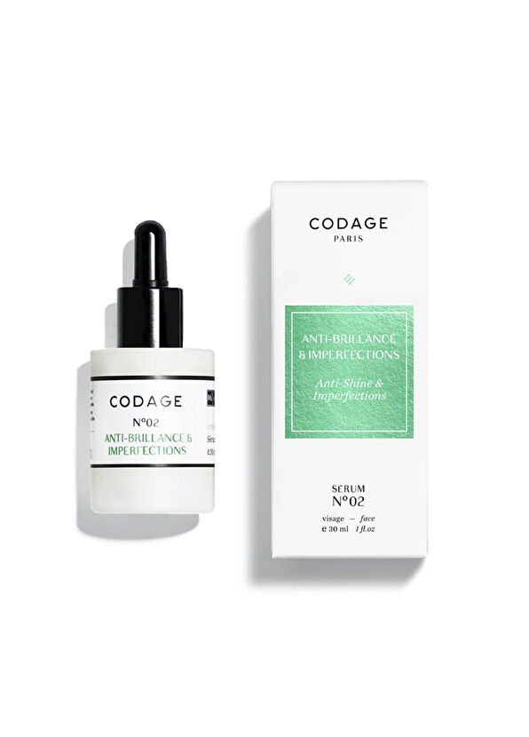 Codage Paris Serum No 02 Anti Shine & Imperfections Parlama ve Kusur Karşıtı Yüz Serumu 30 ml - 4