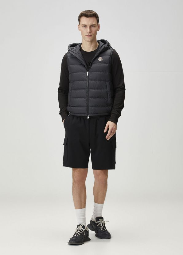 Moncler Black Hooded Puff Vest - 2