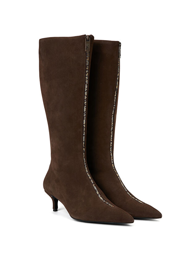 Beymen Club Brown Women's Leather Boots - 2