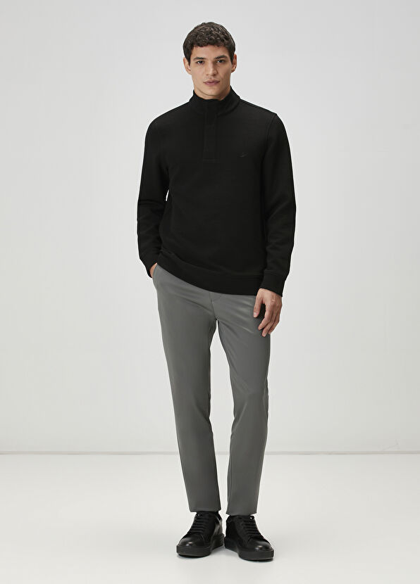 Beymen Club Gri Diyagonal Desenli Spor Pantolon - 1