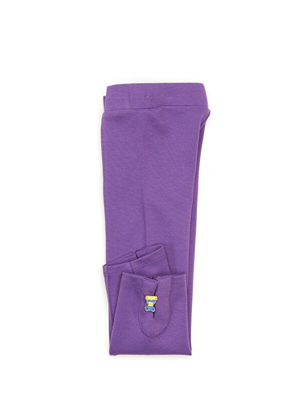 Milky Wilky Purple Girls Tights - 2