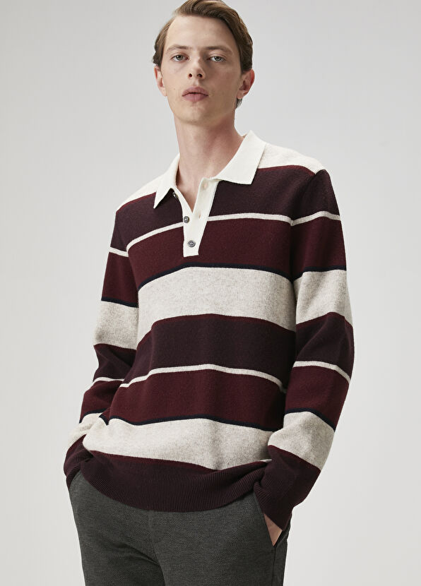 Beymen Club Dark Navy Blue Polo Sweater - 4