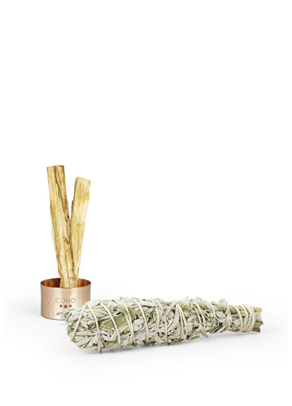 Coho Objet Coho Box Matte Meditation Tütsülük 2 Palo Santo ve Adaçayı Hediye Seti - 4