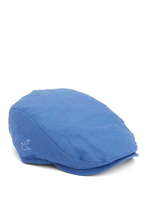 Beymen Club Mavi Erkek Keten Kasket Şapka - 1