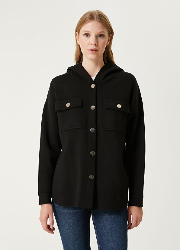 Beymen Club Siyah Kapüşonlu Ceket - 4